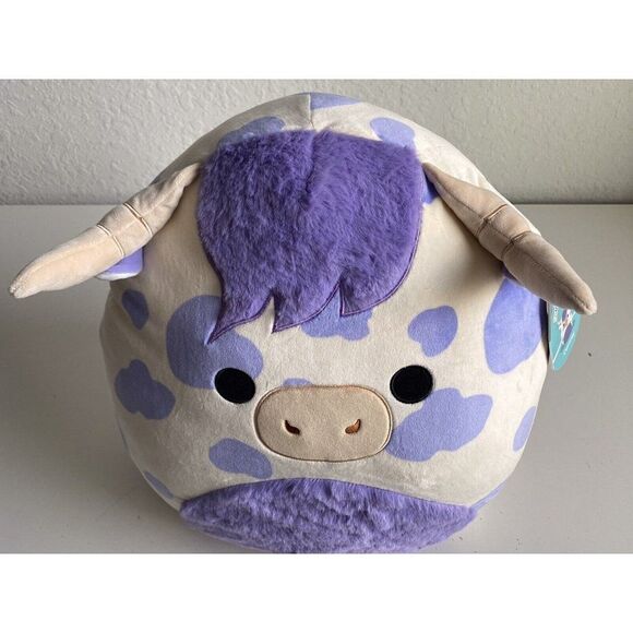 Squishmallows 16" Conway The Purple Spotted Highland Cow Plush Soft Toy NEW - Picture 10 of 11